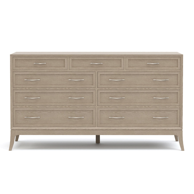 Maidstone 9 - Drawer Solid Wood Dresser, Sandbank