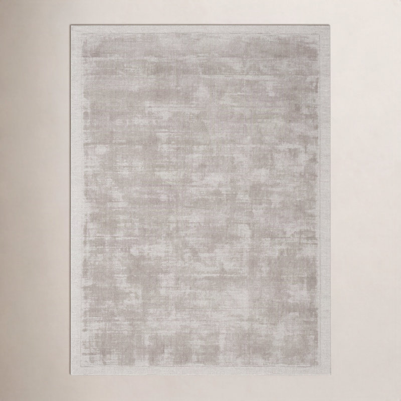 Mckinley Hand Loomed Gray Area Rug, Rectangle 3' x 5'