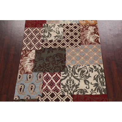 Aggelos Wool Patchwork Indoor Rug