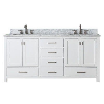 Modero 73" Double Bathroom Vanity Set