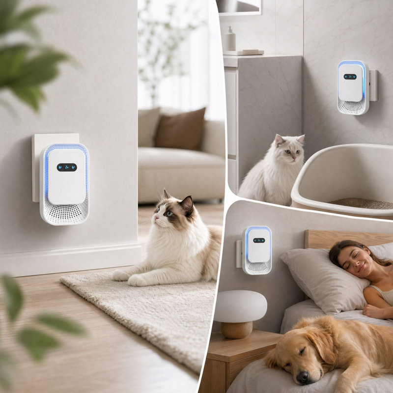 a rope Plug-In Anion Air Cleaner 5dB Quiet Performance 2W  For Home And Pet Areas, C