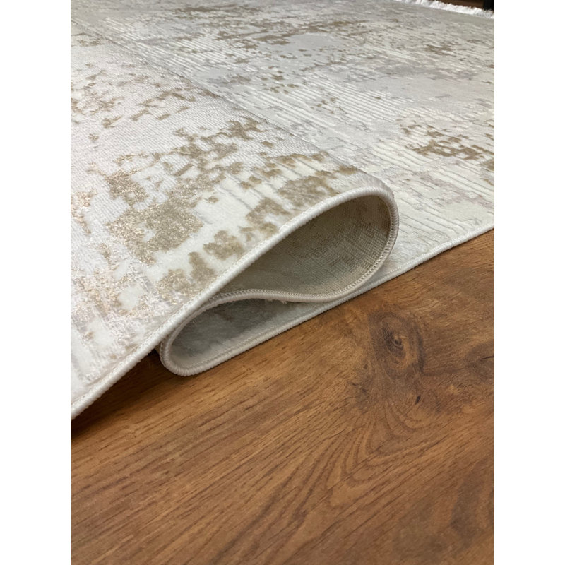 Amiliya Solid Colour Bamboo Slat / Seagrass Area Rug, Rectangle 12'6" x 6'8"