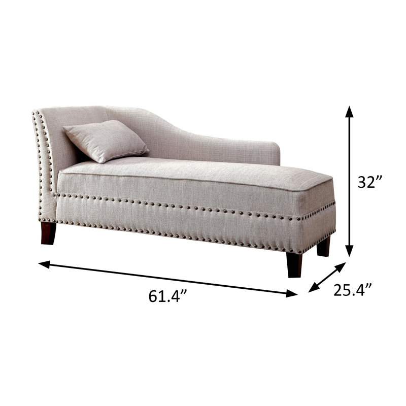 Chaise transitionnelle l 61,4 po, beige, Beige