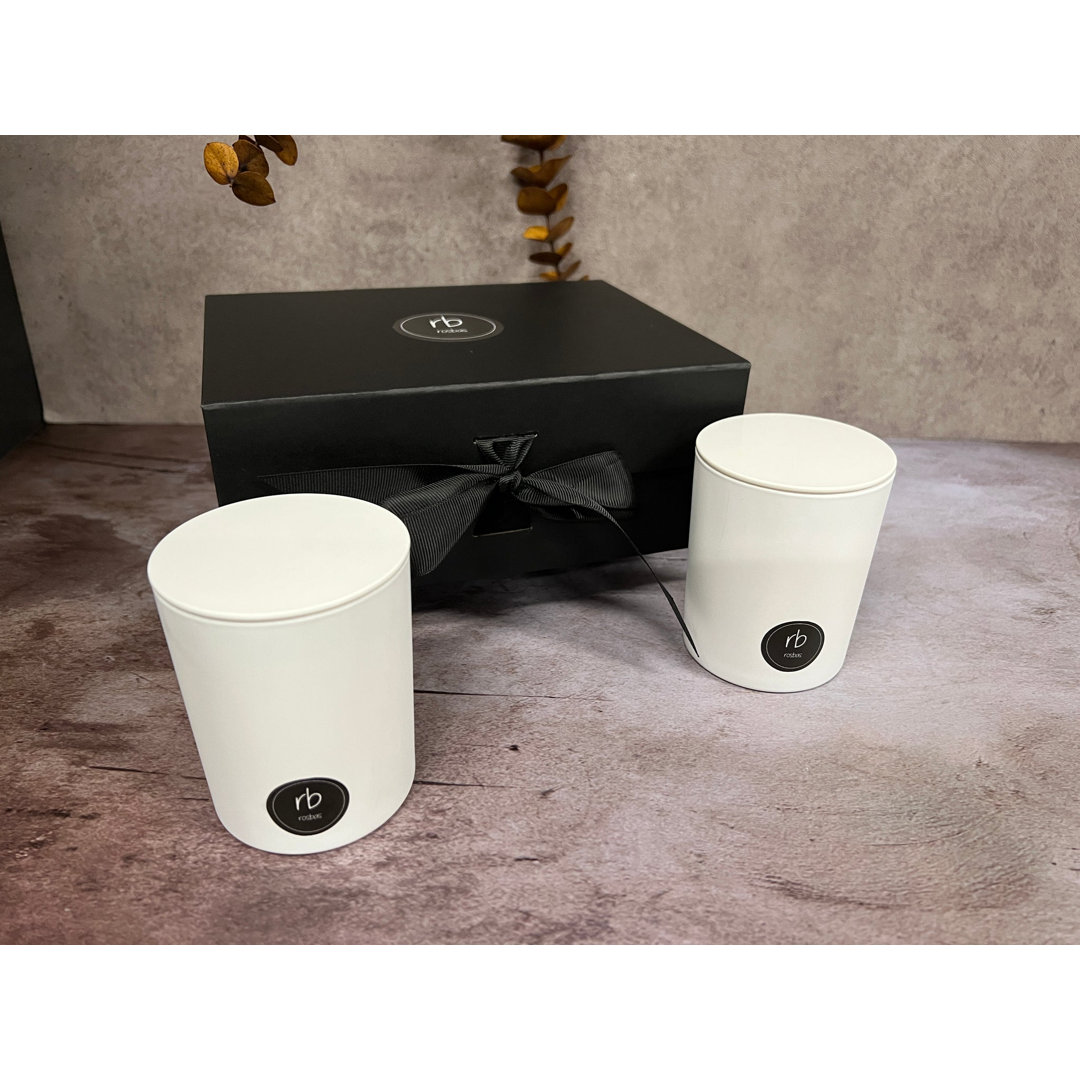 Lavender Scented Jar Candle Gift Set rosbas 