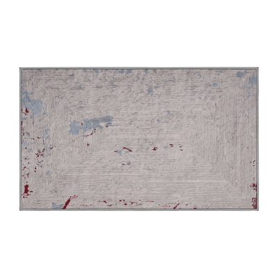 Machine Washable Gray Area Rug