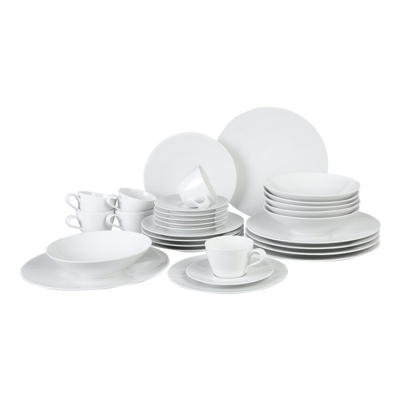 Life 30 Piece Bone China Dinnerware Set, Service for 6