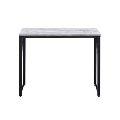 Rectangular Writing Desk With Metal Base (Not Including Office Chairs)