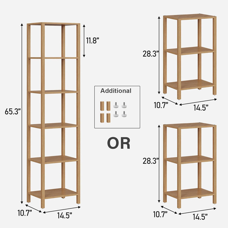 Narrow Small Space Bookshelf