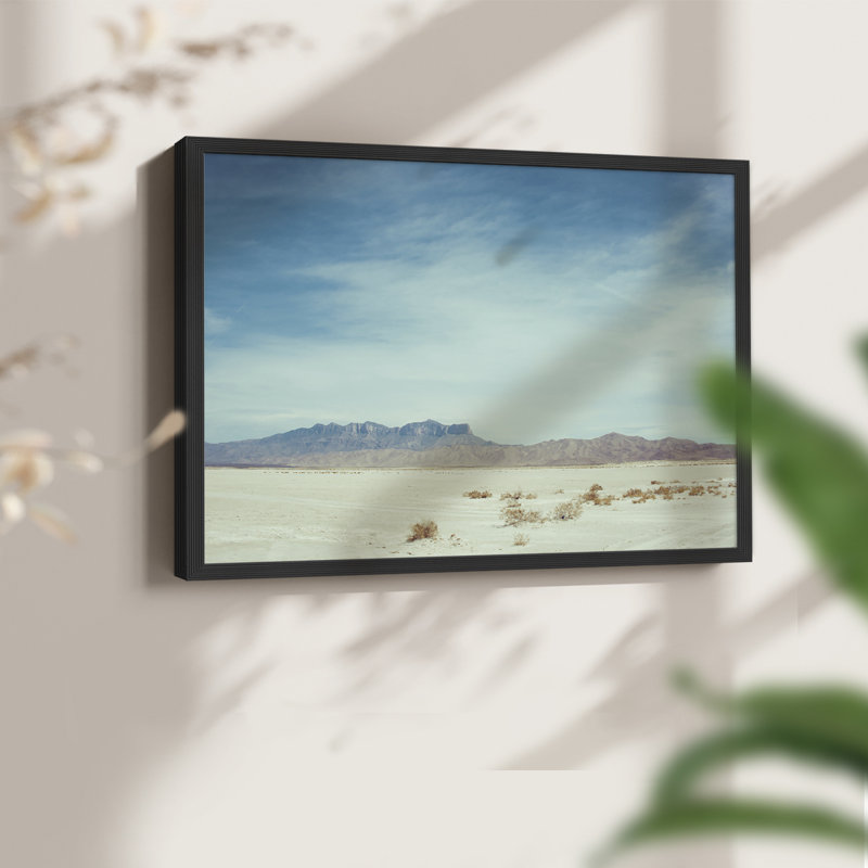 «Salt Flat Walk II», reproduction encadrée, H 22 po x l 28 po, Noir, noir, noir, noir