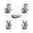 4 Piece Semi Steel Caster Set