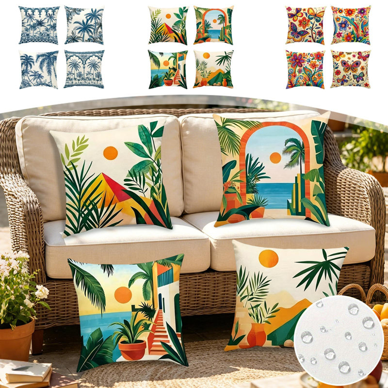 Housse de coussin décorative pour l'été