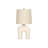 Lighting, Table Lamp, Cream Resin, Beige Shade, Modern