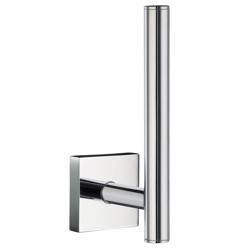 Wall Mounted Toilet Paper Holder, Brushed Chrome