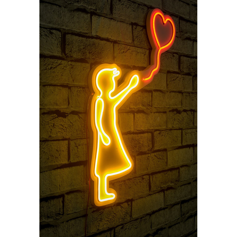 Bandes lumineuses flexibles à DEL néon, imperméables IP67, 22,0 x 16,5 x 0,8 pouces | Jaune et rouge | 12V DC, adaptateur 4A, 12W par mètre | Parfait pour la décoration intérieure, les fêtes et les événements | Gabarit en mousse de PVC durable