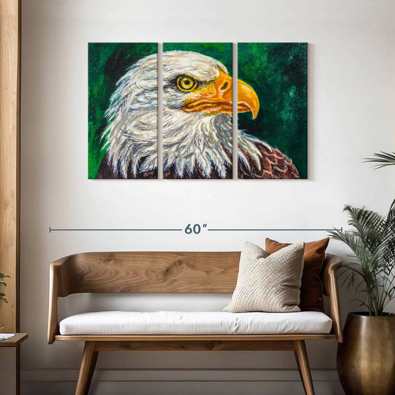 Bald Eagle, 28" H x 45" W