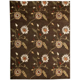 Himalayan Hand Woven Wool Floral Area Rug