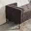 Banc de rangement en chenille avec accoudoirs et 2 traversins-130121001