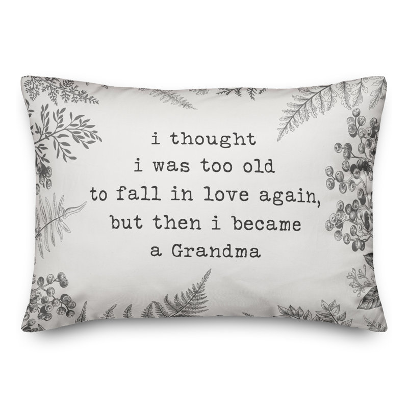 Coussin lombaire Too Old for Love Grandma, Pas de bourre