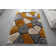 Thionville Abstract Shag Mustard/Gray/Beige Area Rug
