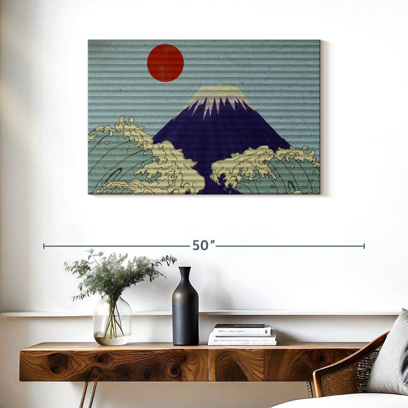 Grandes vagues d'Alvord, Mont Fuji, H 24 po x l 36 po