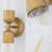2-Light Ribbed Glass Wall Sconce