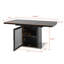 Table de salle à manger rectangulaire 47,24 "-63" (table seulement)-867074481