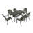 Elegant 6 - Person Rectangular Outdoor Dining Set with Umbrella Hole