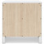 Table de chevet 2 tiroirs blanche Zaydien