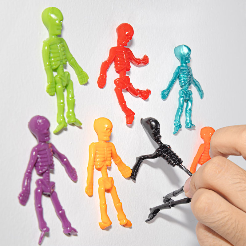 48 PCS Halloween Stretchy Skeletons