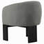 Fauteuil d'appoint rembourré brun Maciel