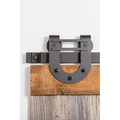 Ensemble de quincaillerie pour porte de grange simple standard à double barre
