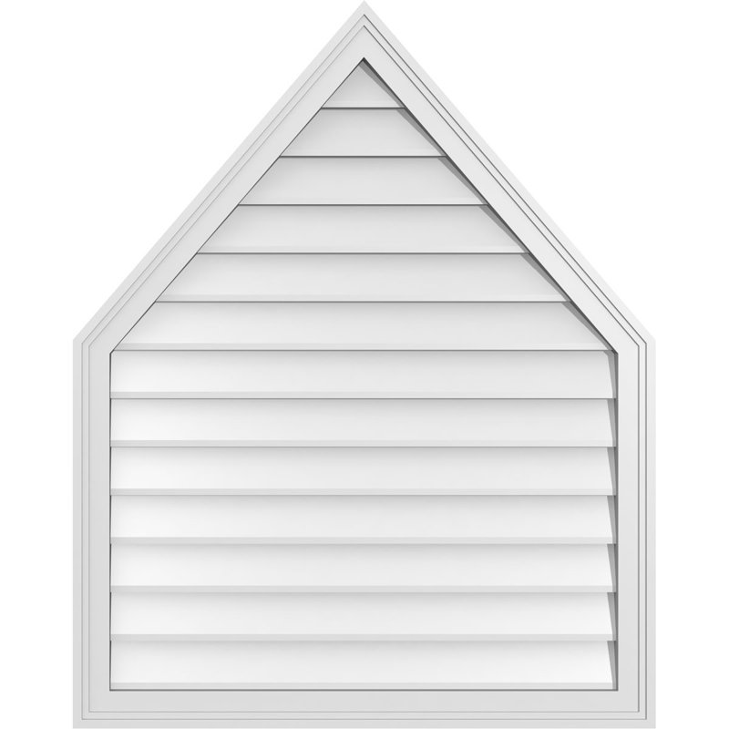 Évent en paille non-fonctionnel Signature, H 40 po x l 32 po x P 1,5 po