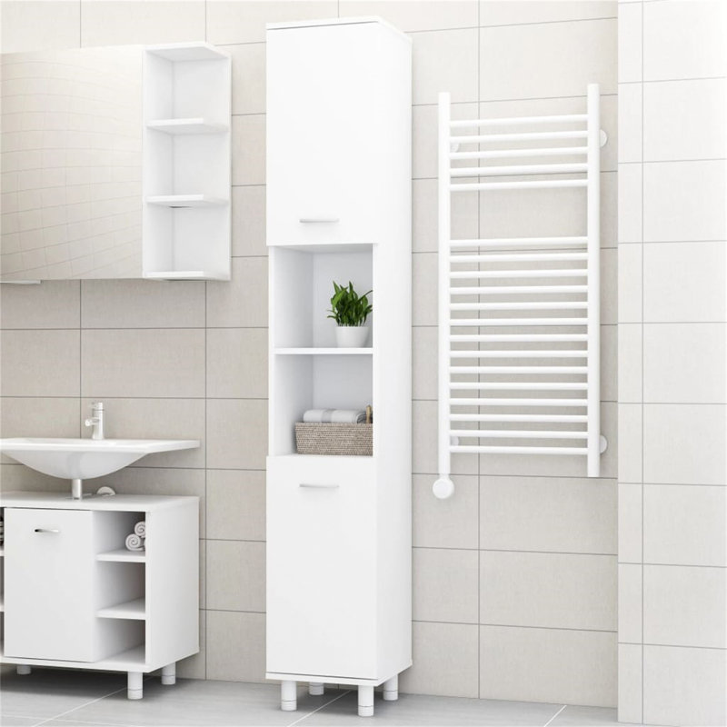 Snyderville Freestanding Linen Cabinet, White