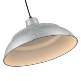 Luminaire suspendu en forme de dôme 1 lumière DEL RLM