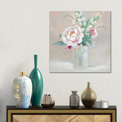 Simply Elegant Coral Berry II by Sally Swatland - No Frame Gallery-Wrapped Canvas Giclée on Canvas