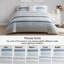 Ensemble de couette à rayures imprimées Dorian 8 pièces avec draps-132194438