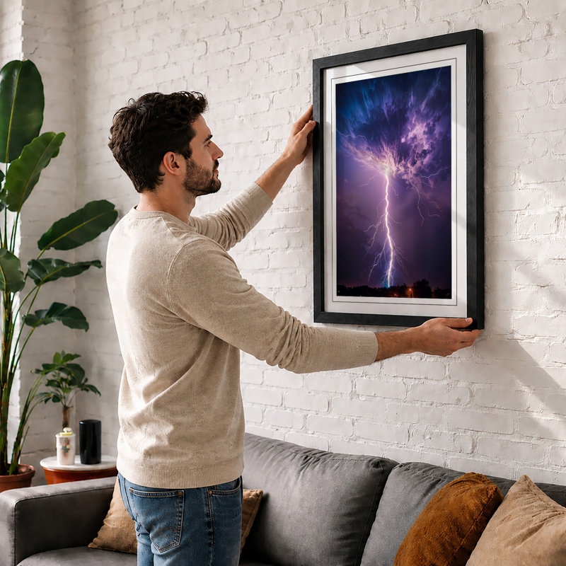 Storm in the Making Modern - Framed Print, A4 - 29.7 x 21.0 cm, White