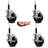 Phenolic Swivel Expanding Stem Caster Set with Brake SCC TLB 4" x 3/4"