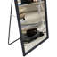 Miroir complet moderne en bois massif noir - idéal pour les salles de bain et les chambres à coucher, 65 po x 22,8 po, conception sur pied, plusieurs options de cadre, améliore la décoration et la fonctionnalité de la maison