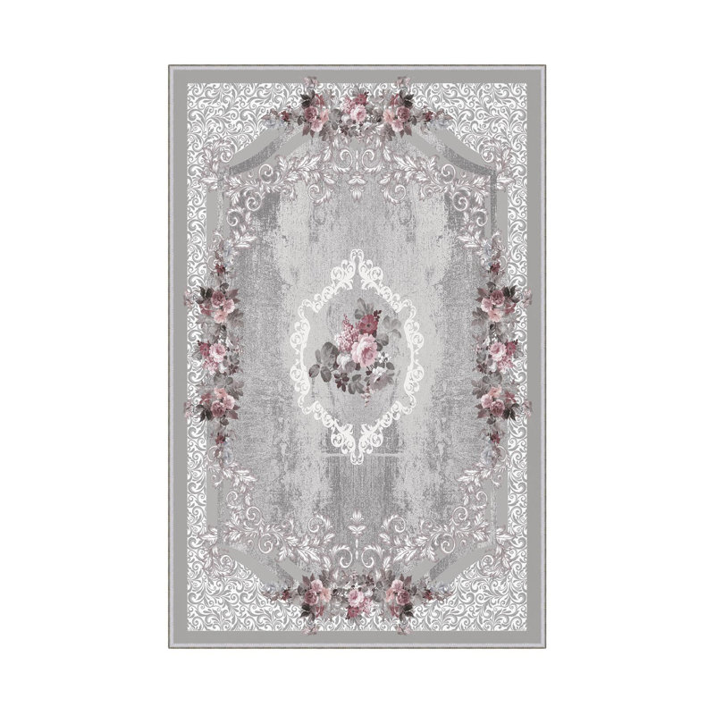 Premium Hall Carpet (3.3 x 6.6 ft), 100% Polyester, 0.3 in Pile Height | Antibacterial, Non-Slip PVC Dot Underside, 650 g/m² | Durable Woven Design, 3D Digital Printing, Machine Washable, Ideal for Home Décor