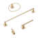 GlideRite Avalon Collection 4-Piece Bathroom Hardware Set - 9018-KIT-SQ