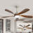  52"Ceiling Fan With Light And Remote Control, 6-Speed Reversible Quiet Dc Motor, 3 Color Temperatures Led Light, 3 Timer Settings, Adjustable Height For Large Room, Bedroom, Living Room,Sakuragi-1614787040-1614787042