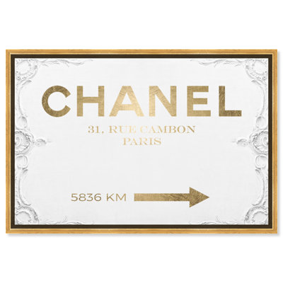" Fashion And Glam Couture Road Sign Rococo Gold Road Signs "