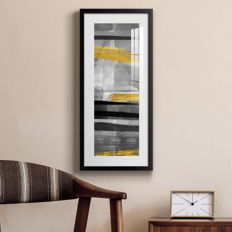 Peinture sur papier encadrée, Blanc