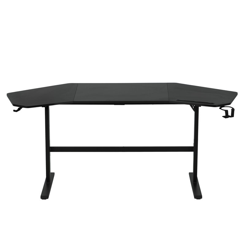 Bureau de jeu Inbox Zero TS911D avec tablettes et porte-accessoires, Noir, noir, noir, noir