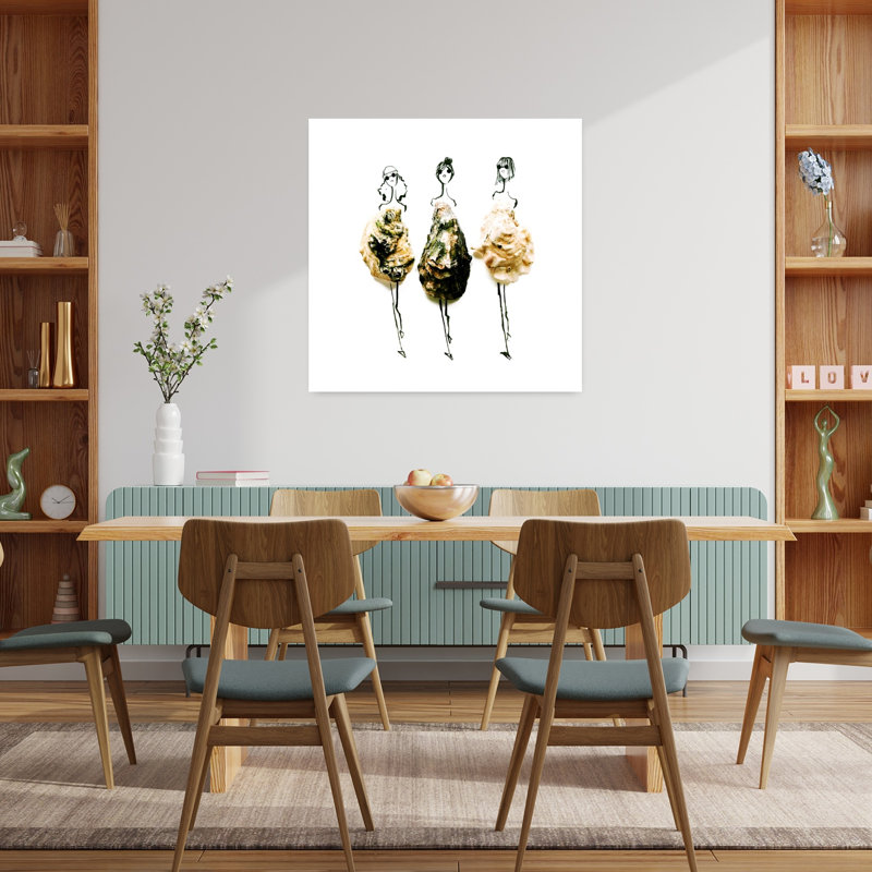 Art mural minimaliste élégant fantaisiste, H 36 po x l 36 po