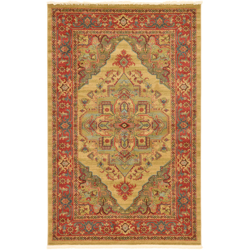 Eesi Floral Indoor Rug, Rectangle 5'1" x 8'
