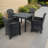 Schaffa Square Table with 4  Chairs Garden Set