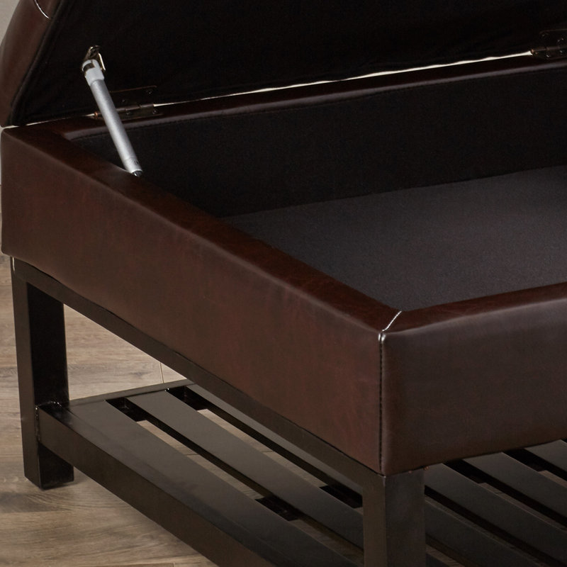 Dillonvale Faux Leather Ottoman