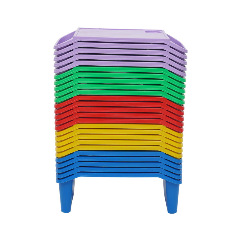 Portable Activity Tray, Stackable Portable Lap Tray(25 PCS)